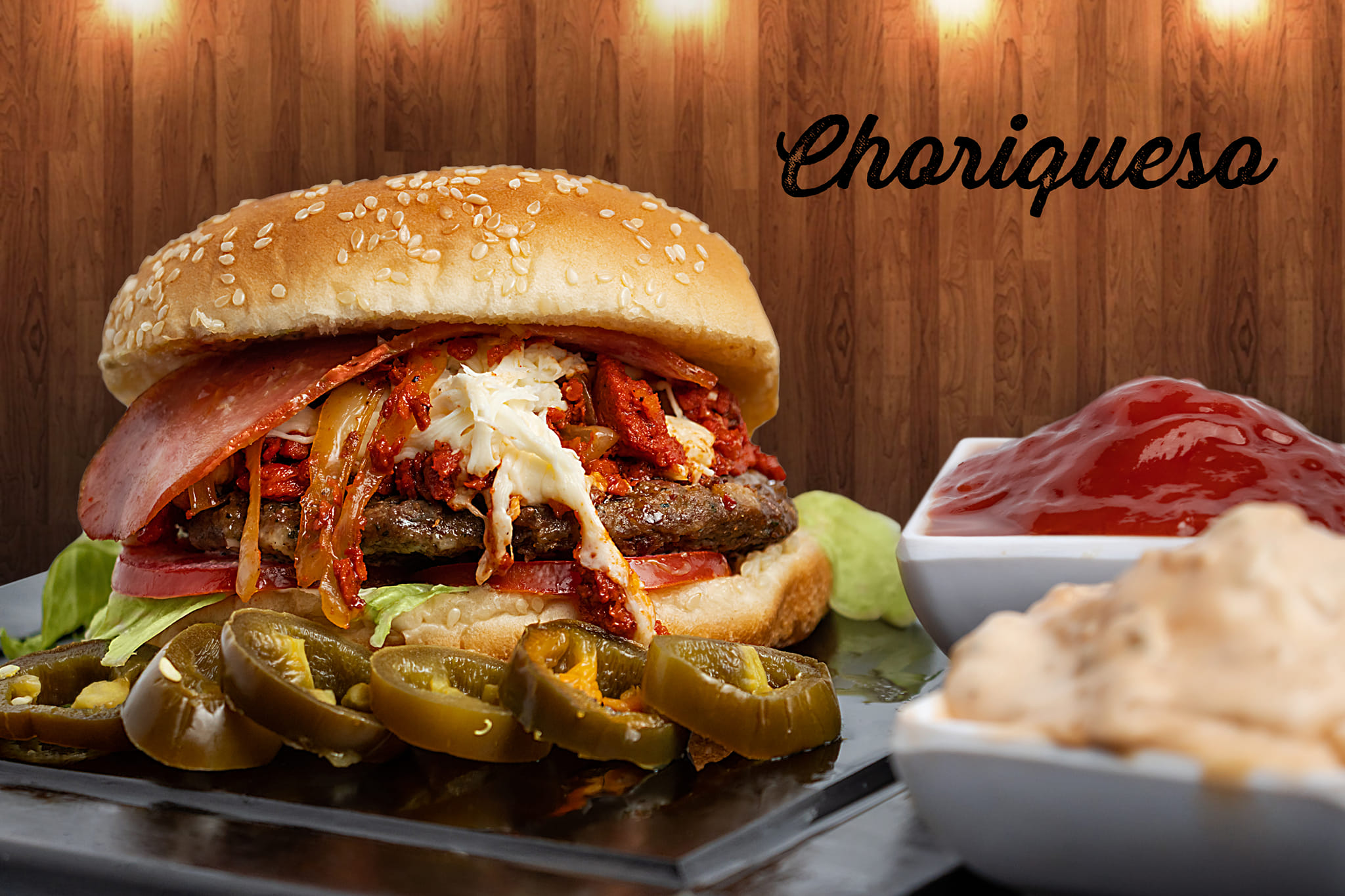Hamburguesa doble con queso